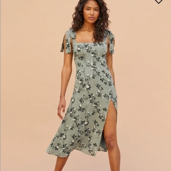 Sale Reformation Twilight Dress  Verde